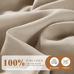 SONORO KATE 100% French Linen Fitted Sheet