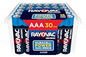 Rayovac High Energy AAA Batteries (30 Pack), Alkaline Triple A Batteries