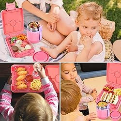 Howeemo Kids Leak-Proof Bento Lunch Box with 4