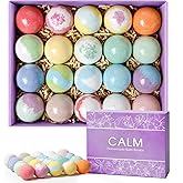 CalmNFiz 20PCS Bath Bombs for Women Presents Set Natural Wonderful Fizz Effect Bath Bomb with Shea Butter & Essential Oils, B