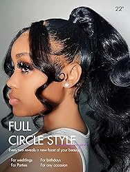 LUVME HAIR 26'' Loose Body Wave 360 Lace Frontal