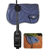 Harrison Howard Mesh Bareback Horse Riding Pad with Girth | Breathable Mesh for Dry Comfort, Cushioned No-Saddle Pad for Trail Riding