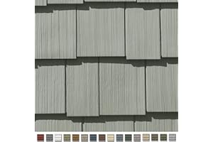 CERTAINTEED Cedar Impressions Double 7in. Staggered Perfection Shingle Siding (1/2 Square) Seagrass