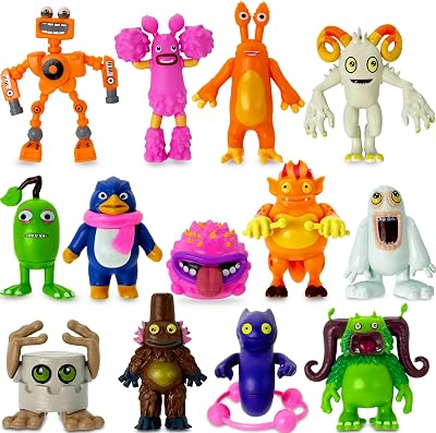 Gensly 13Pcs My Singing Monsters Figures PVC Cute Figurines Kids Fans Party