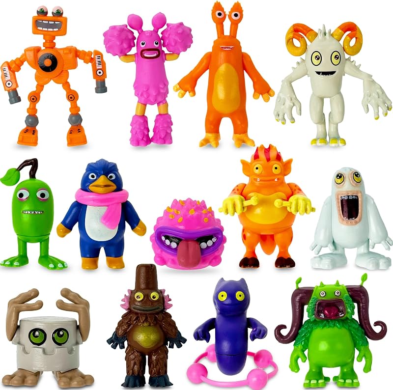 Gensly 13Pcs My Singing Monsters Figures PVC Cute Figurines Kids Fans Party