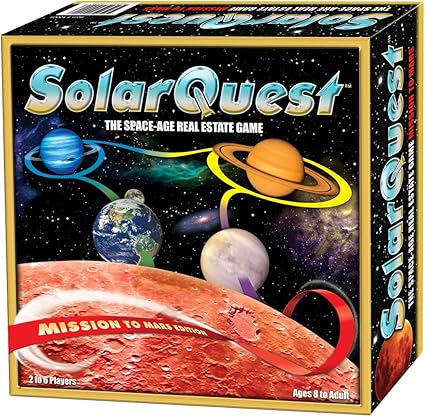 Solarquest The Space Age Real Estate Game Mission To Mars Edition