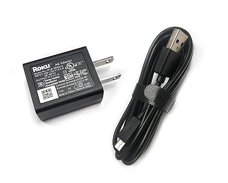 Amazon.com: Roku Micro USB Power Adapter with USB Cable for ...