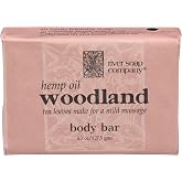 River Soap Company Simple Wrap Bar Soap, Woodland with Hemp Seed Oil, 4.5 Ounces, Large