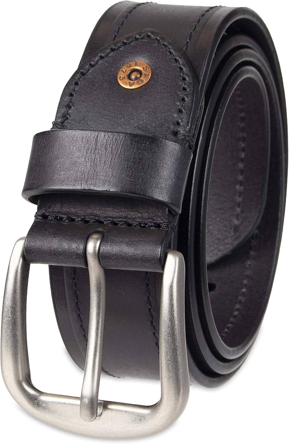 Levi's Men's Casual Leather Belt, Jet black, Large (3840) Amazon.sg