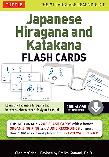 Download Japanese Hiragana & Katakana Flash Cards Kit Ebook: 200 Japanese Flash Cards Featuring Both Phonetic Alphabets, Language Guide, Wall Chart and Native Speaker Audio Pronunciations (English Edition) PDF