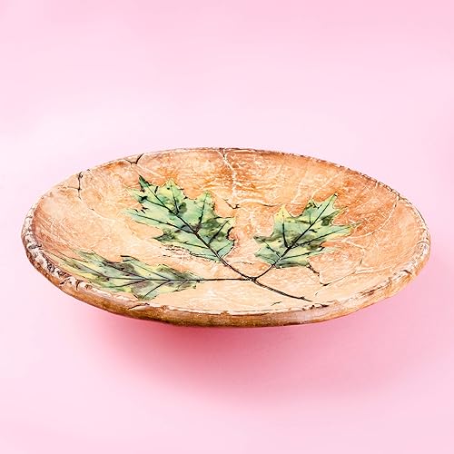 Amazon Com Large Decorative Plate For Display With Oak Leaf 12