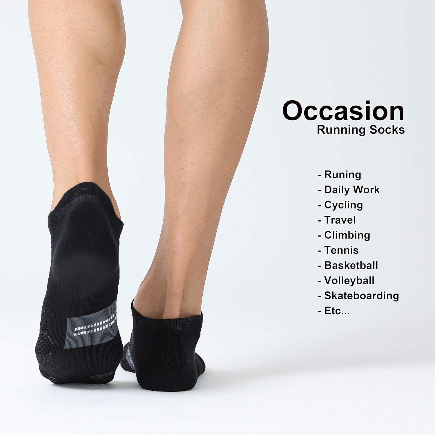 CelerSport 6 Pack Running Ankle Socks for Men and Women with Cushion, Low Cut Athletic Sport Tab Socks: Clothing
