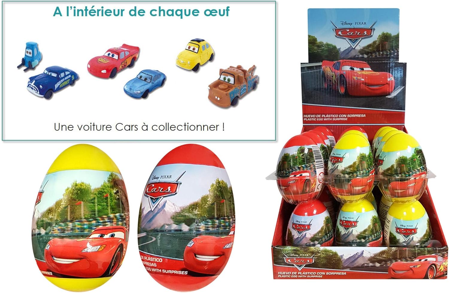 disney cars surprise eggs