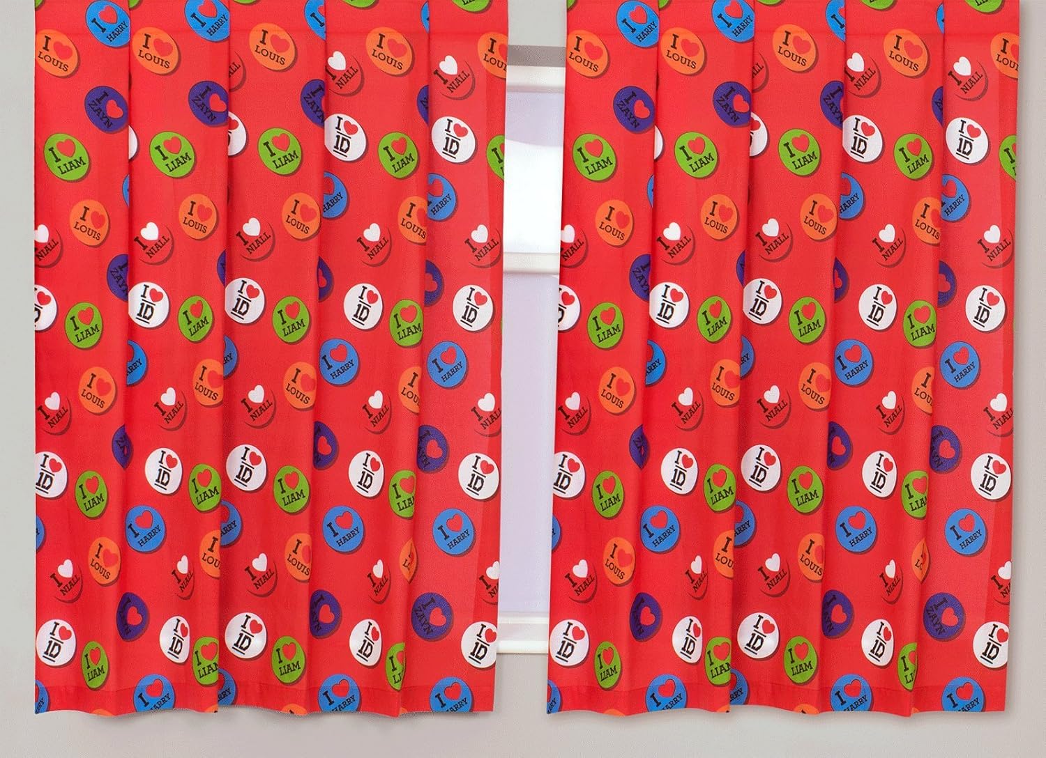 One Direction Curtains 168 X 137cm 112260588 Amazon Co Uk