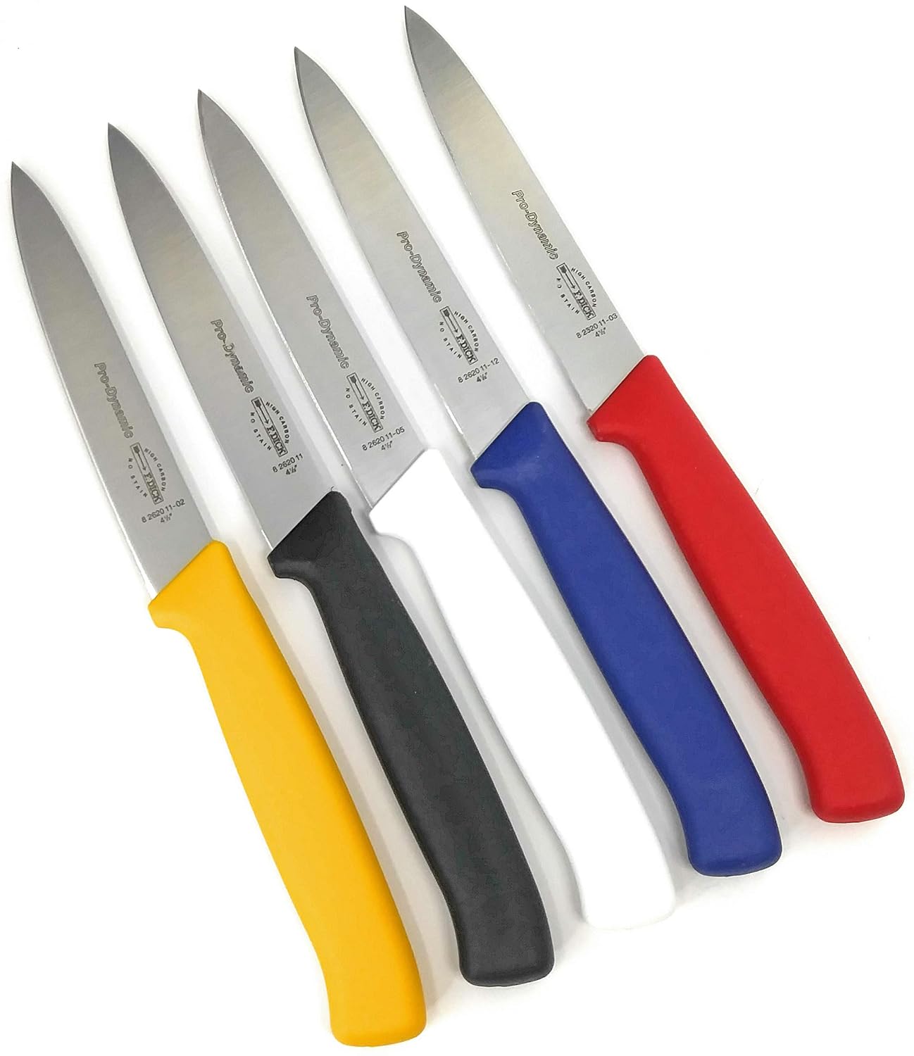 F. Dick Pro-dynamic Paring Knife 5 Piece Knife Set - 4.5" Blades - All-Purpose Kitchen Knives - Ideal For Paring, Boning, and Trim Work - German Made - Perfect Set For Chef Or Home