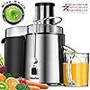 MUELLER Juicer Ultra 1100W Power, Easy Clean Juice Extractor Press Centrifugal Juicer Machine, Wide 3” Feed Chute for Whole Fruit Vegetable, Anti-drip, High Quality for Fruits and Vegetables, BPA-Free