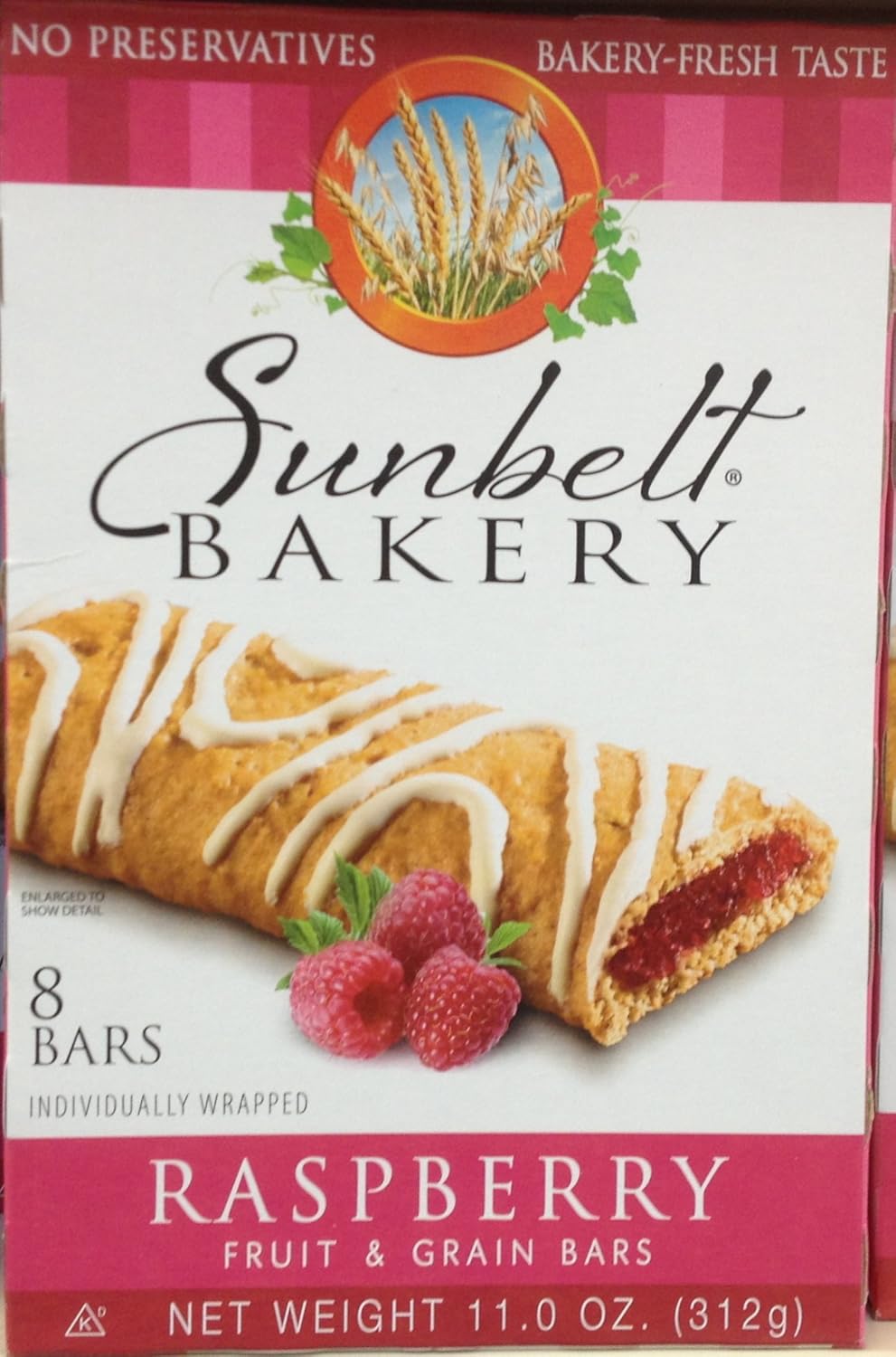 Sunbelt Bakery Fruit & Grain Bars (raspberry) 11 oz, 8 Ct