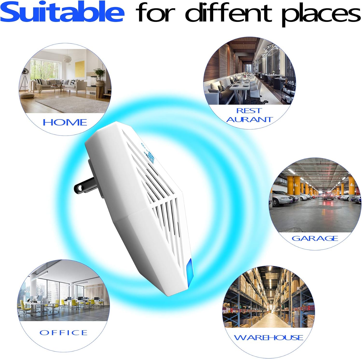 Ultrasonic Pest Repeller Plug-in Control Electronic Insect Repellent Pest Control Reject Devices Pest Repellent Home Indoor Defender for Rat Mosquito Mice Spider Ant Roaches Bugs Flea Insect (2 Pack) : Garden & Outdoor