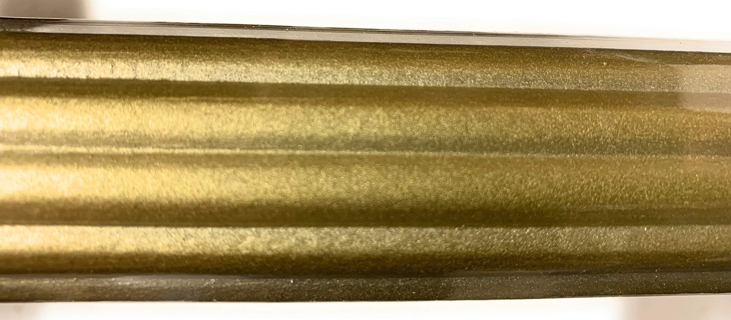 Kirsch Wood Trends 1 3/8 Inch Fluted Wood Poles: Satin Gold 6 Ft