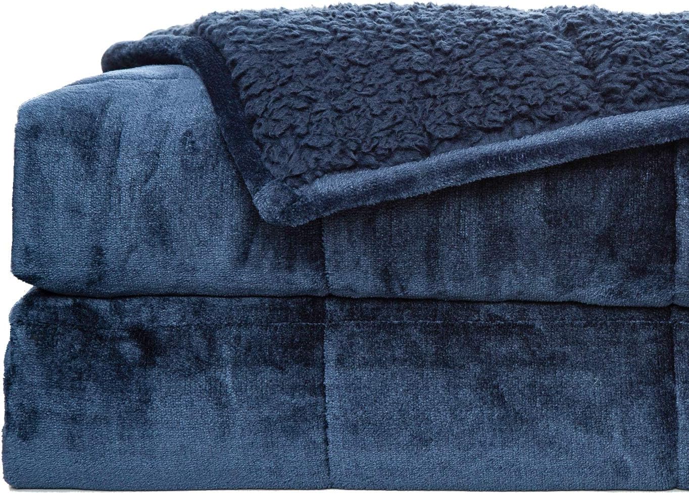 Amazon.com: Rostyle Weighted Blanket Sherpa Fleece Blankets for Adults