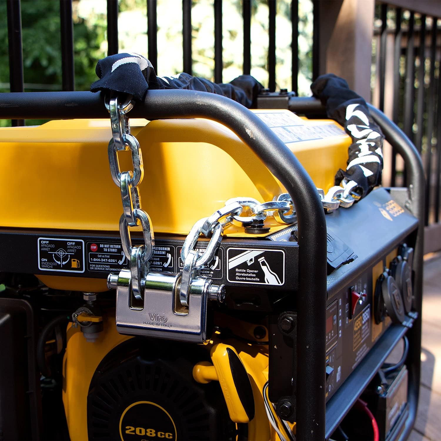 VULCAN Security Chain and Lock Kit - Premium Case-Hardened - 5/16 Inch x 3 Foot Chain Cannot Be Cut with Bolt Cutters or Hand Tools: Automotive