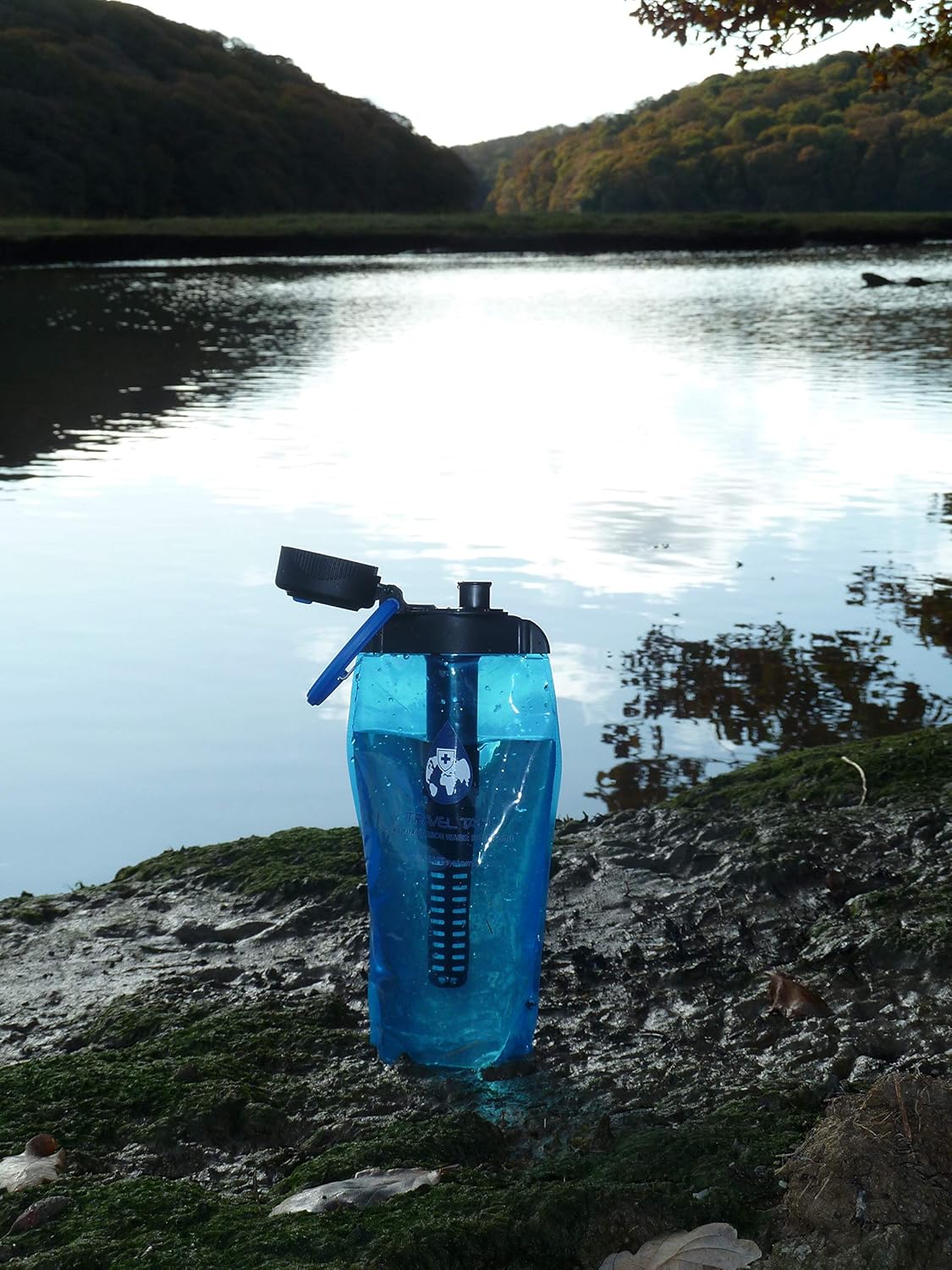 NEW 2020 drinkSAFE Travel Tap Folding micro purification filter bottle with insulated protective