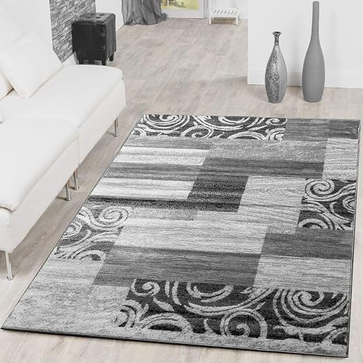 Teppich Gunstig Patchwork Design Modern Amazon De