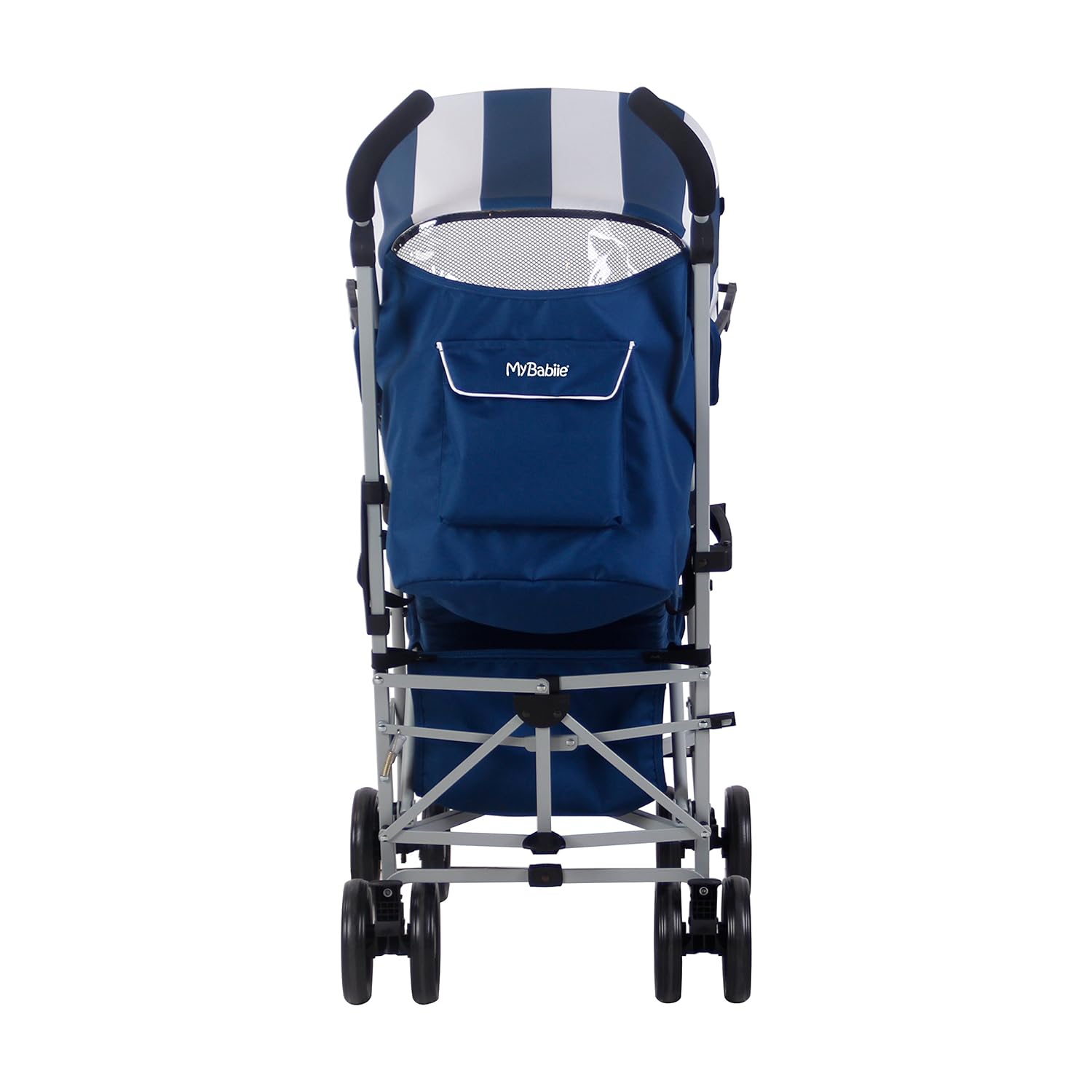 my babiie blue stripe stroller