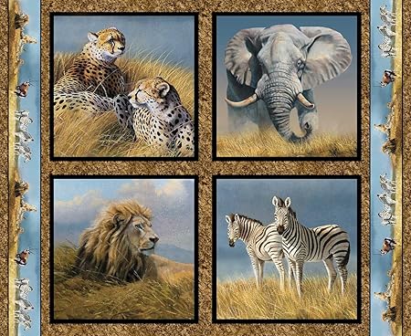 Springs Creative Products Wild Wings Kenyan Plains Pillow Panel