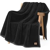 UGG Coco Throw Blanket, Cozy Throw for Sofa &amp; Bed, 50" x 70", Black (Ink) | Fall Throw Blanket for Couch &amp; Home, All Season, Hypoallergenic, Oeko-Tex Certified