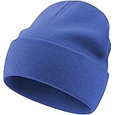 choshion 100% Cotton Beanie Lengthen Cuffed Beanies Knit Winter Hats for Men Women Soft Warm Ski Hat Unisex Knitted Skull Cap