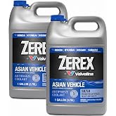 Zerex Asian Vehicle Blue Silicate and Borate Free 50/50 Prediluted Ready-to-Use Antifreeze/Coolant 1 GA (Pack of 2)