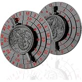 Haxtec Spinner Dice 7-in-1 Metal DND Dice, Dragon Sword D&amp;D Dice for TTRPG | Compatible with Dungeons and Dragons, Unique D&amp;D Gifts, Great for Role Playing Game, Roulette Spinner Dice, Rotate Game Dice