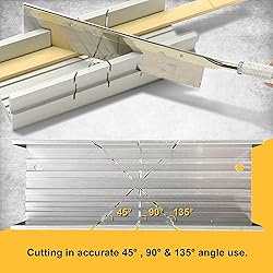 Hanpex Metal Small Aluminum Miter Box 5.3 Inch