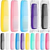 150 Pcs Individually Wrapped Plastic Pocket Hair Combs Set, Hair Comb Bulk Set Pocket Fine Plastic Hair-Combs for Homeless, Hotel, Shelter, Nursing Home, Charity, 10 Colors