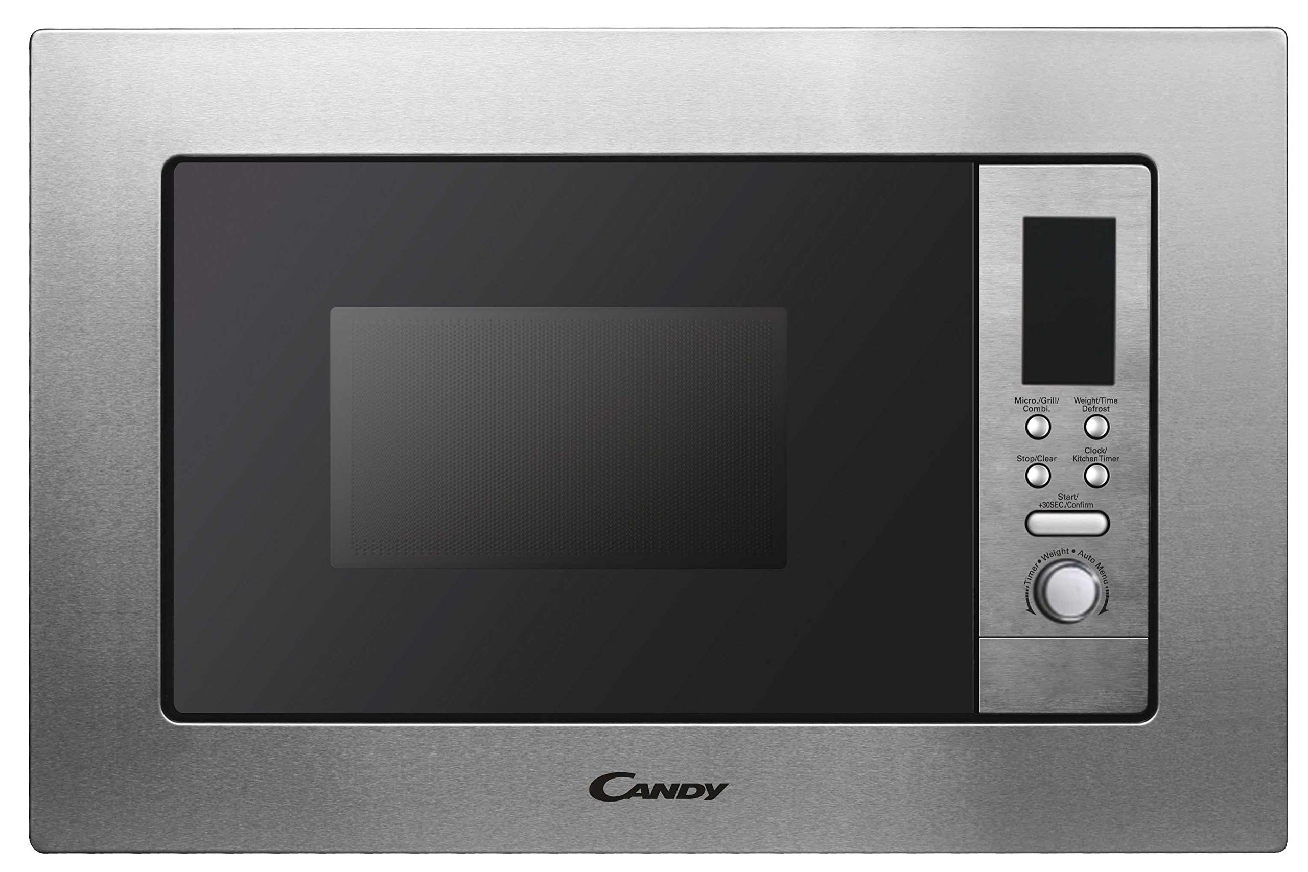 Candy Mig1730Dx Micro-Ondes Intégré Avec Grille Et Cadre, Écran Numérique Rouge, Puissance 700 W-1000 W, Capacité 17 L, 8 Programmes, Acier Inoxydable Anti-Empreintes 38900661