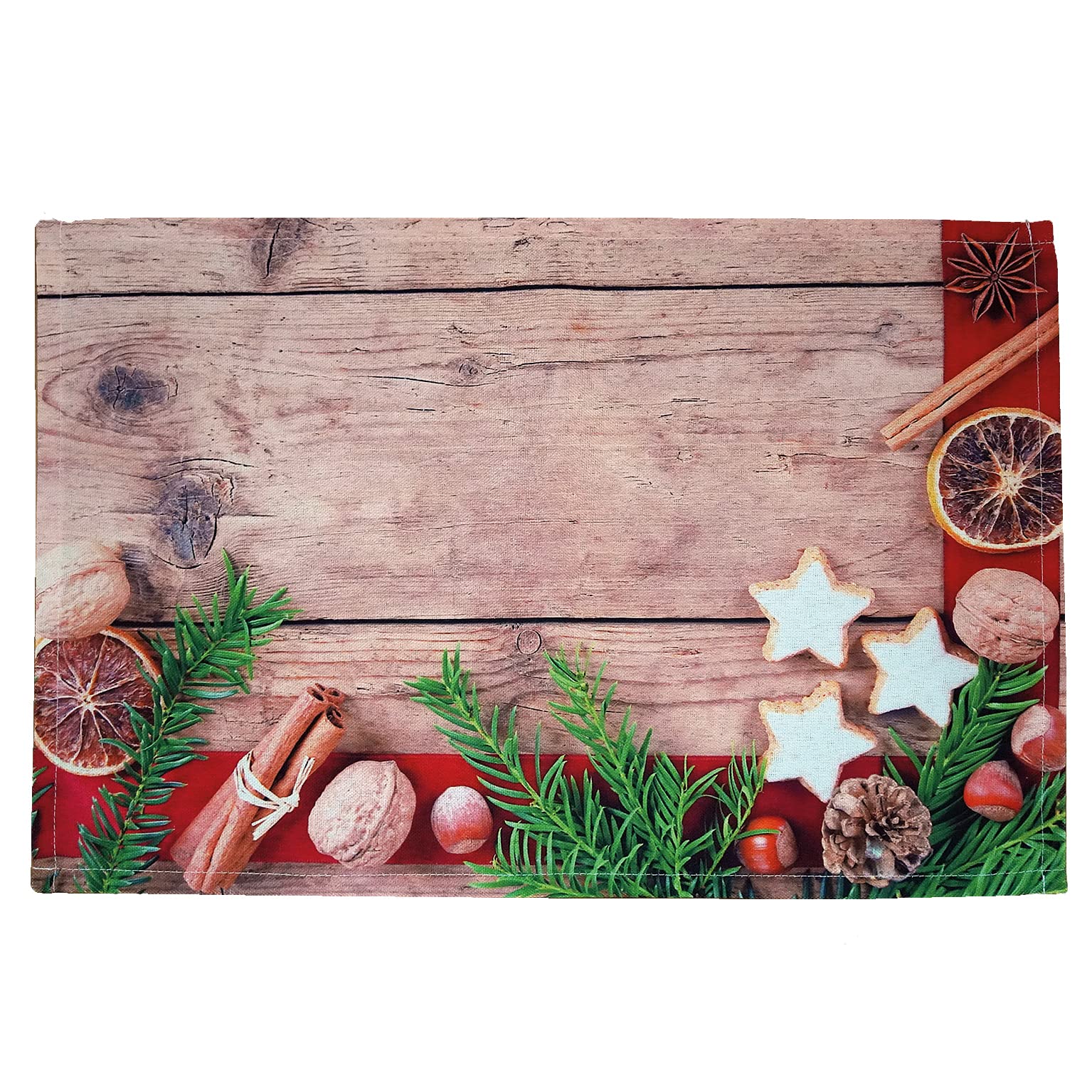 texpot Set of 2 Place Mats 30 x 45 cm 100% Polyester Christmas Spices