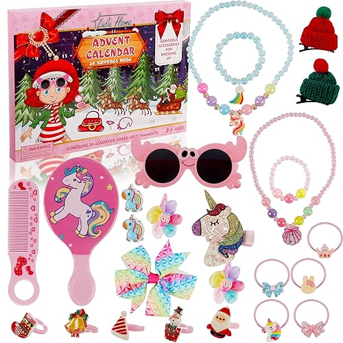 Lulu Home 2022 Christmas Advent Calendars, 24 Pcs Girls Dressing - Main Image
