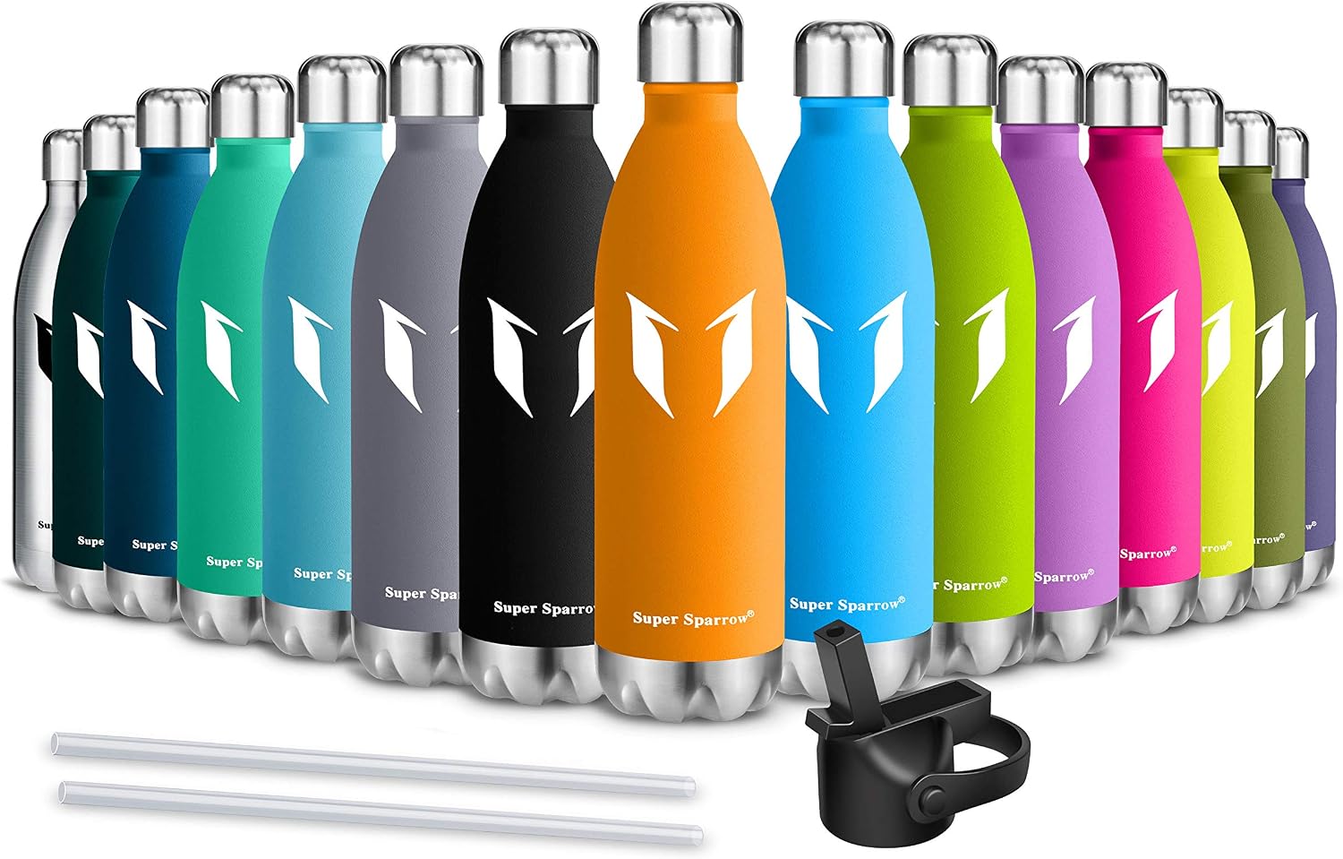 Botella De Agua Aislada Al Vacío (acero Inoxidable) 24h Frío / 12h Calor - Deporte Y Gimnasio - 1 Litro - Mate