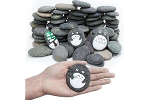 Markdang Rocks for Painting 18 Pounds (Only 70-85pcs) 2-4” River Rock for Paint Natural Flat & Smooth Stones for Painting for Kids & Adult Craft Father's Day Gift