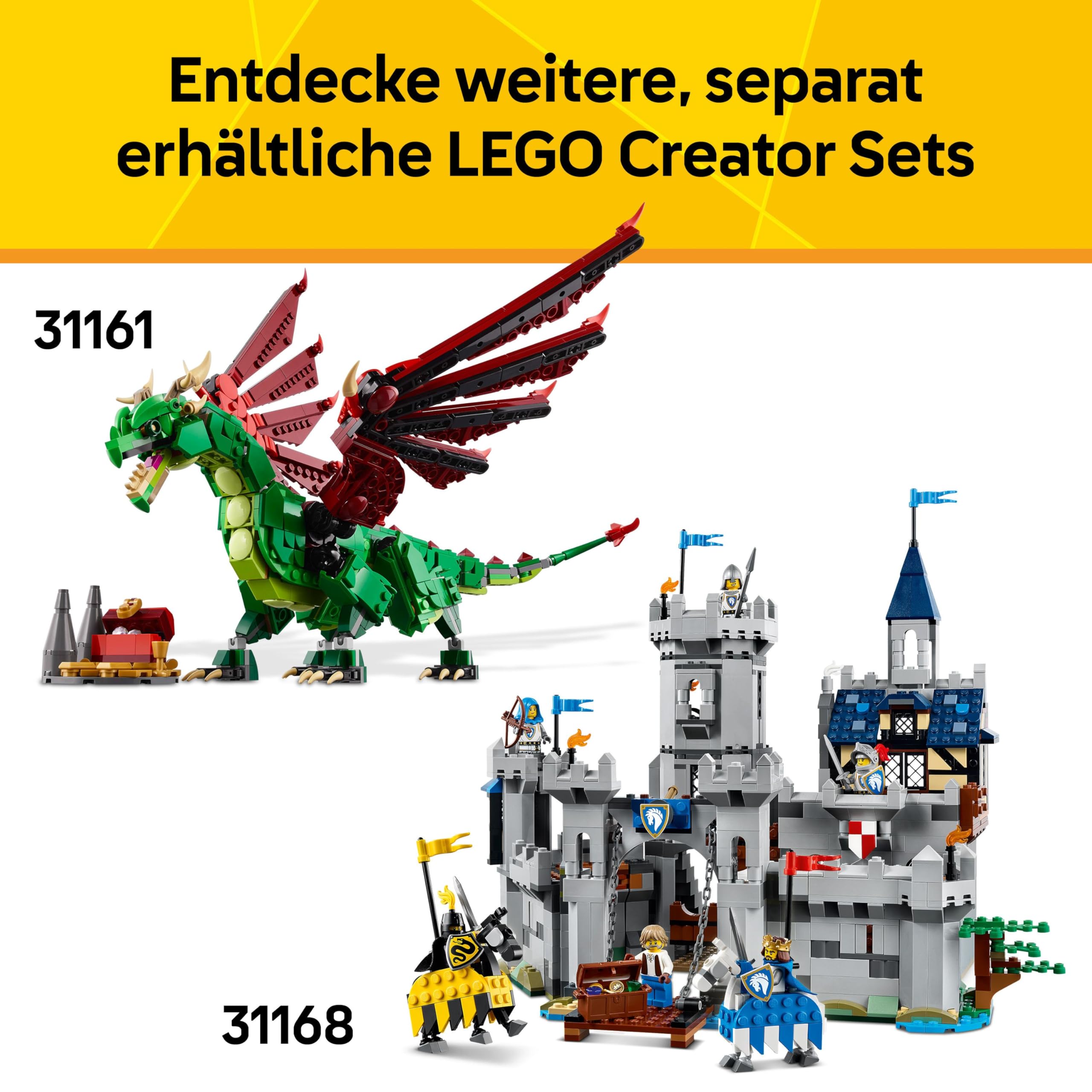 LEGO Creator 3in1 Prächtiges Ross - Pferde Spielzeug - Baue eine Bären- oder Hirschfigur - Geschenk zum Geburtstag für Mädchen und Jungen ab 9 Jahren - 31166 7