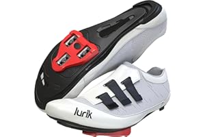 LURIK Peloton Compatible Cycling Shoes for Men & Women - for Indoor Spin and Outdoor Road Biking - Comfortable & Durable - Includes Delta/Look and SPD-SL Cleats - Ideal for Road Bikes and Spinning