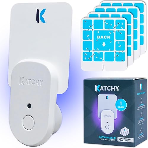 Katchy Plug-in Fly Trap Indoor – Blue Light Bug Catcher for Mosquito ...