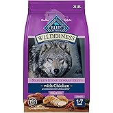 Blue Buffalo Wilderness Natural High-Protein, Small-Bite Dry Food for Adult Dogs, with Wholesome Grains, Chicken, 28-lb Bag