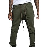VICTORIOUS Men's Joggers Twill Pants JG804 - Olive - 5X-Large