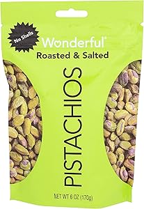 Wonderful Pistachio Roasted & Salted Shelled Pistachios, 6 OZ