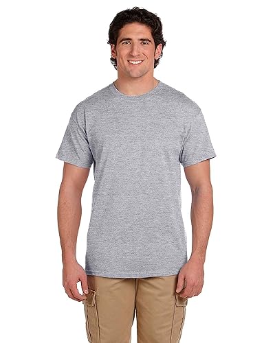 Fruit of the Loom Men's Stay Tucked Crew T-Shirt in Kenya Whizz - Main Image