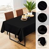 Utopia Kitchen Rectangle Tablecloth 140x240 cm Pack of 2 Black view 3