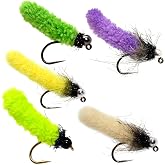 Outdoor Planet 12/24 Fly Fishing Flies Kit Fly Assortment, Dry Flies Wet Flies Streamers Nymphs Flies, Fly Fishing Assortment Kit for Bass Trout Salmon Fishing