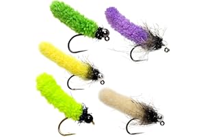 Outdoor Planet 12/24 Fly Fishing Flies Kit Fly Assortment, Dry Flies Wet Flies Streamers Nymphs Flies, Fly Fishing Assortment Kit for Bass Trout Salmon Fishing